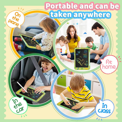 Genialba LCD Writing Tablet for Kids, Colorful Screen Drawing Board for 3-7 Year Old Boys & Girls - Educational Toys for Birthday & Christmas (Penguin)