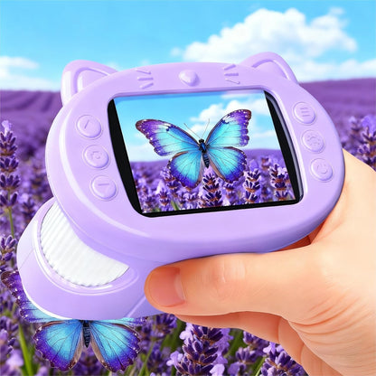 Handheld Digital Mini Microscope for Kids: 1000X 4K Portable Pocket 2.4" Screen Microscopes Toys STEM Electronic Learning Educational Science Kit 8-12 Birthday Gift 4 5 6 7 Year Old Boy Girl (Yellow)