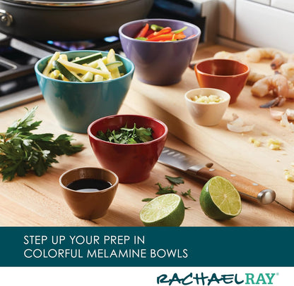 Rachael Ray Tools and Gadgets Nesting/Stackable Measuring Cups Set, 6 Piece - Assorted Colors
