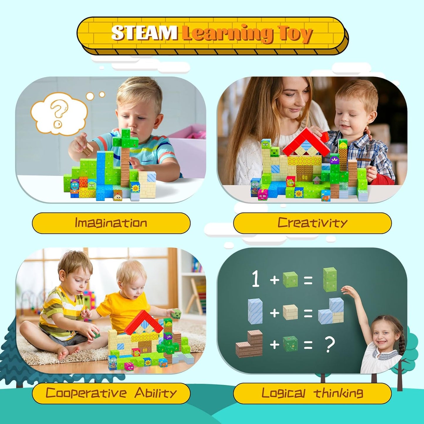 Mini Magnetic Tiles,78PCS Travel Magnetic Tiles Set with Iron Box,Portable Building Blocks for Kids Ages 3+,Car Airplane Travel Essentials Kids Toy,Creative STEM Toys Birthday Gift for Boys & Girls