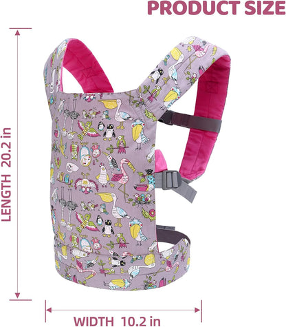 Miracle Baby Doll Carrier for Kids, Front and Back Baby Doll Accessories Backpack Kid Toddlers Play Toy Baby Carriers with Adjustable Straps for Little Girls