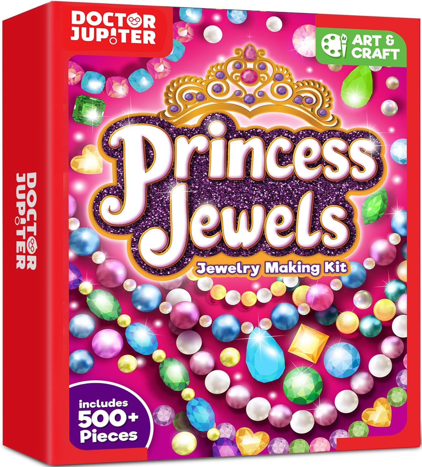 Doctor Jupiter Glam Science, DIY Makeup Craft Kit for Girls Ages 6+ | 50+ Beauty Recipes - Make Your Own Makeup, Perfume, Lip Gloss, Bath Bomb| Birthday Gift Ideas for 6-7-8-9-10-11-12 Year Olds
