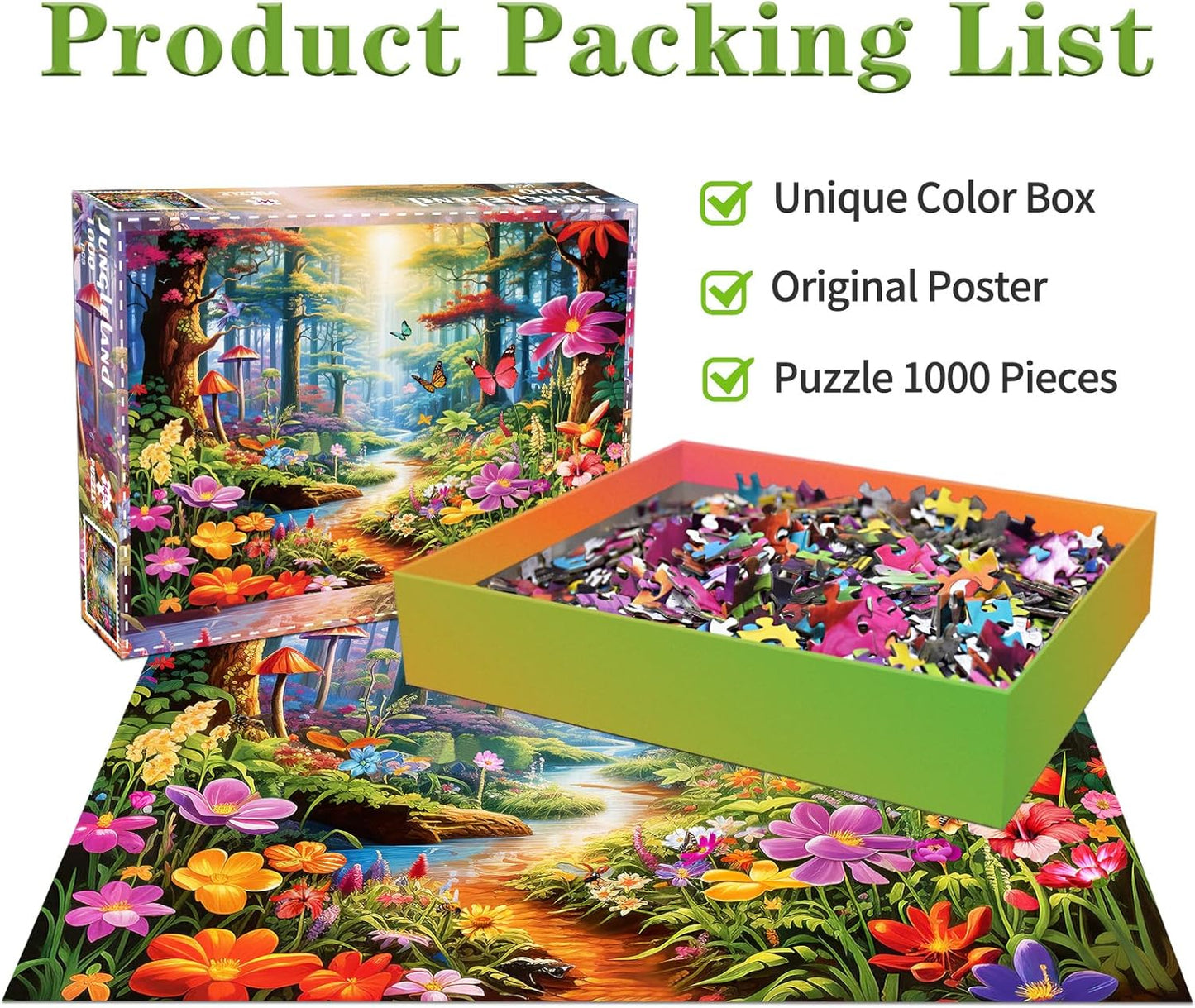 Jigsaw Puzzles for Adults 1000 Piece Puzzle for Adults 1000 Pieces Puzzle 1000 Pieces-Idyllic Rural Summer Landscape