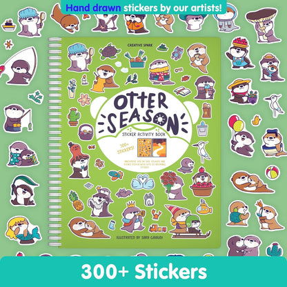 Animals Habitat 500+ Kids Sticker Book by Cupkin Toddler Airplane Travel Activity Coloring and Sticker Book, Road Trip Essentials, 12 Coloring Pages + 12 Scenes for Ages 2–8 Years - Colors A