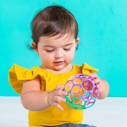 Bright Starts Oball Musical Toy, Jingle & Shake Pal, BPA-Free Easy-Grasp Baby Rattle Toy, Ages Newborn+