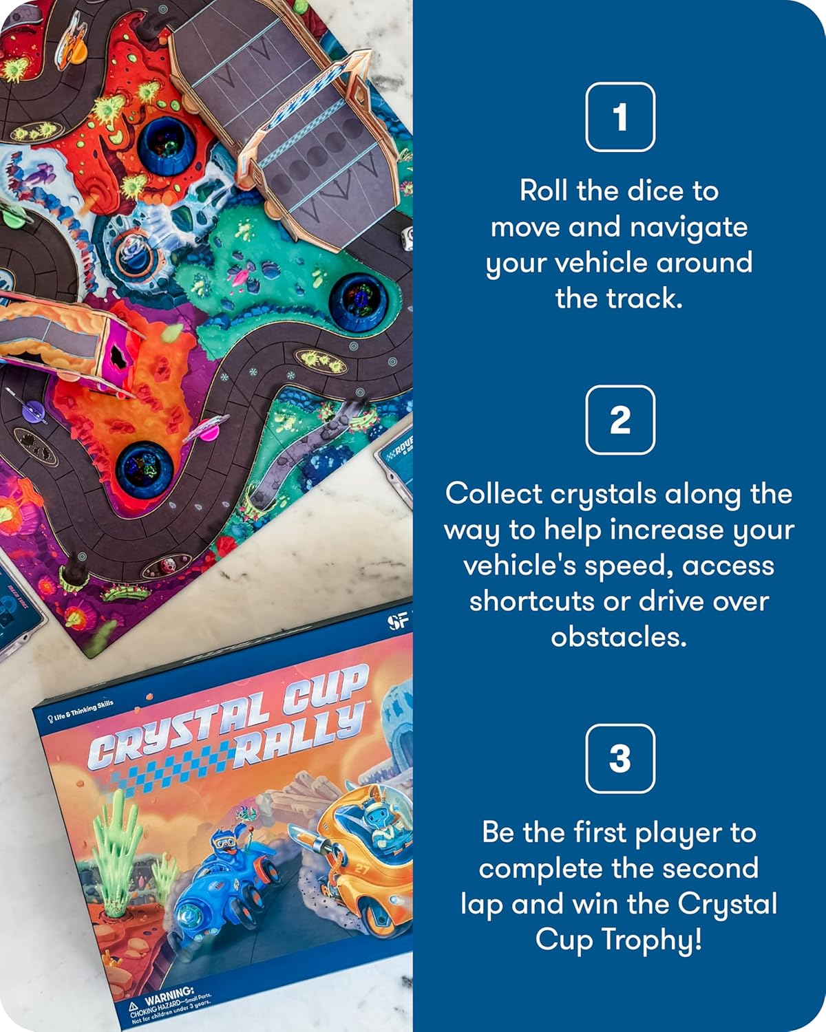 SimplyFun Arctic Riders - Educational & Fun Math Games for Kids - Practice Upper Level Addition & Subtraction Skills for Kids 7 & Up - 2 to 4 Players