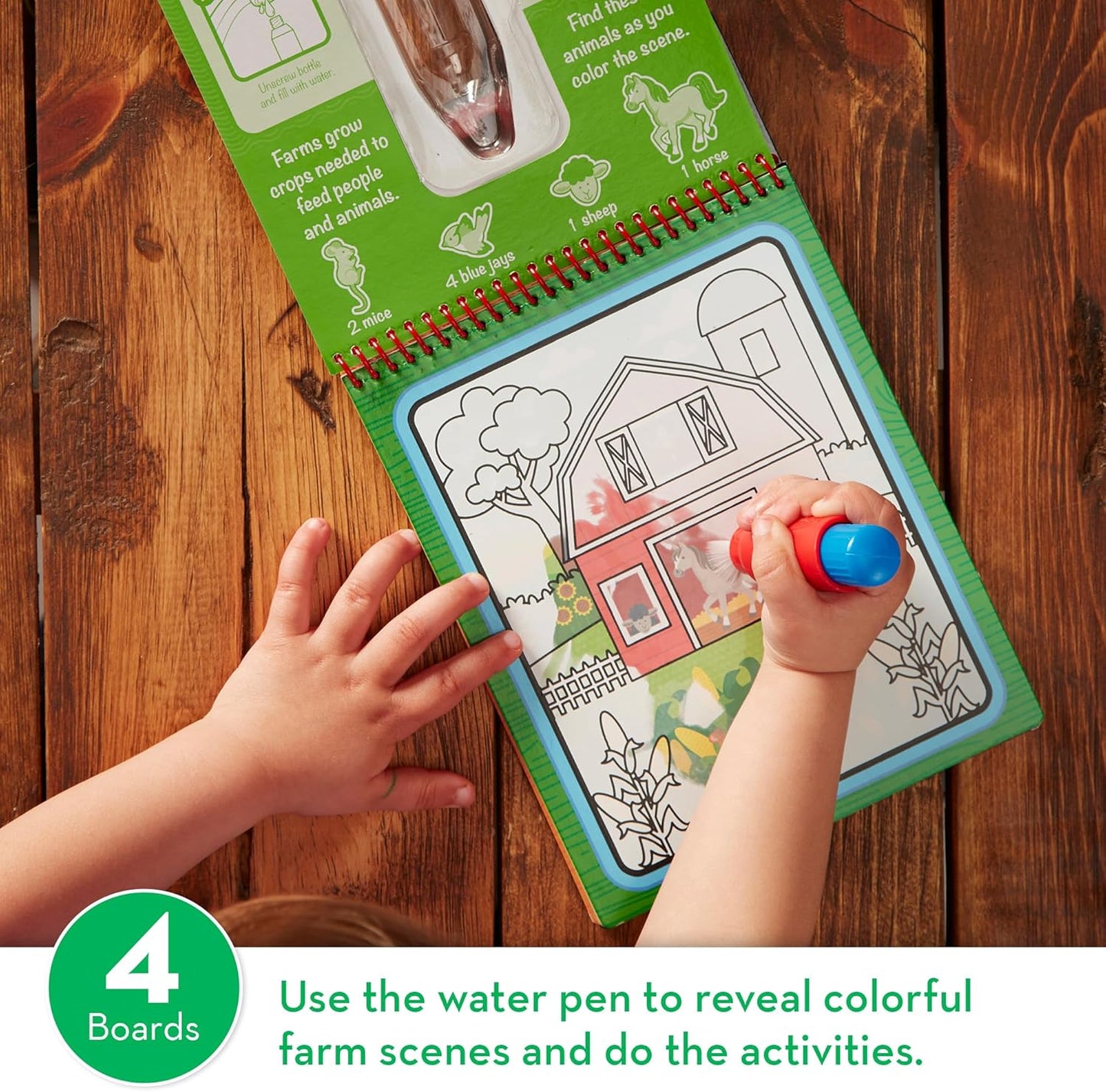 Melissa & Doug On The Go Water Wow! Mess Free Coloring Book, Reusable Water-Reveal Activity Pad, Dinosaurs, Travel Toys, Party Favors, for Toddlers & Kids Ages 3+