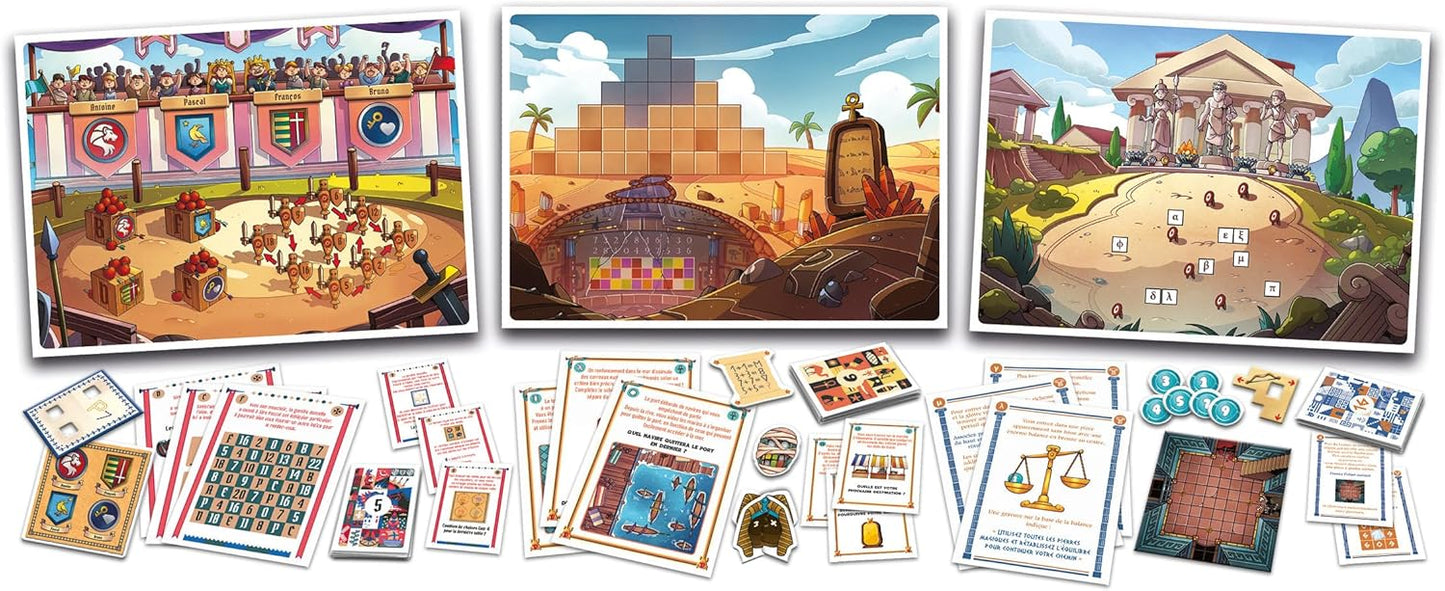 Clementoni - Escape Game - Un Voyage À Travers le Temps - Jeu de Société et de Logique Pour Toute la Famille - Énigmes à Résoudre - À partir de 8 Ans - 1 à 6 Joueurs - Français - 52814