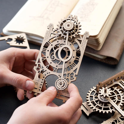 UGEARS Old Clock Tower 3D Wooden Puzzles for Adults - Wooden Model Kits for Adults Clock Kit for Do It Yourself Wood Building Kit for Adult Mechanical Puzzle Brain Teaser, Hobby Set