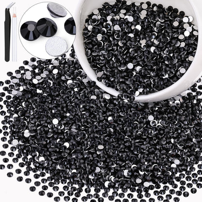 5000PCS SS6/2mm Glass Crystal Rhinestones (Clear), Bedazzling Flatback Rhinestones for Crafting DIY Crafts Nail Art Makeup Decoration, Gems Diamond Charms for Tumbler Shoes Clothing Mug