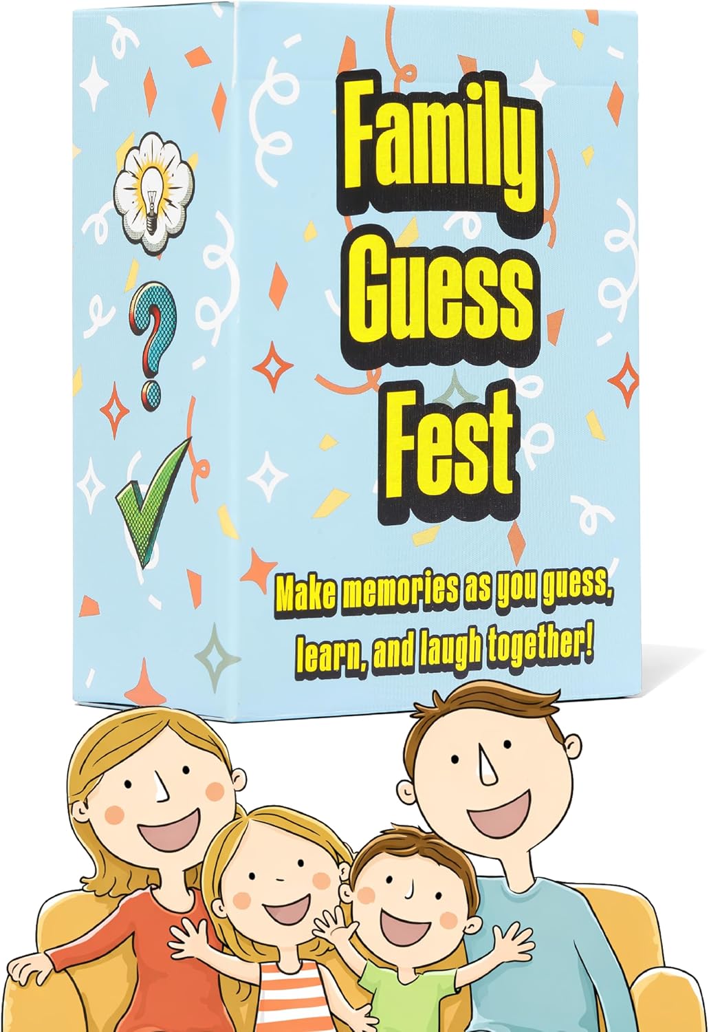 Family Bonding Game Filled with Conversation Starters - Fun Family Games for Kids & Adults - Family Activities - Family Games for Game Night - Guessing Games - Ages 8+, 3-8 Players, 30 Mins