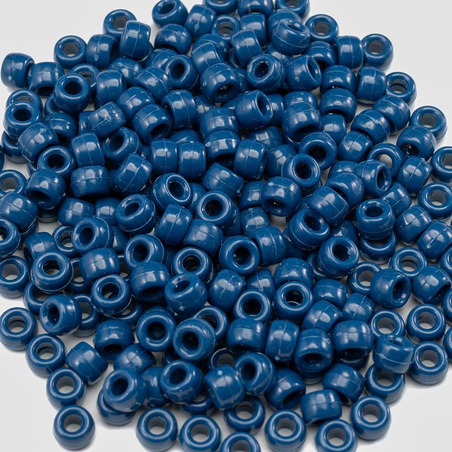 Gxueshan 1000 Pcs Acrylic Black Pony Beads 6x9mm Large Hole Pen Hair Kandi Beads Bulk for Friendship Bracelet Necklace Jewelry Making Earring Braiding Kit