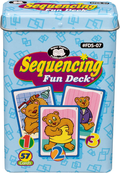 Super Duper Publications | Sequencing Fun Deck Flash Cards | Educational Learning Resource for Children