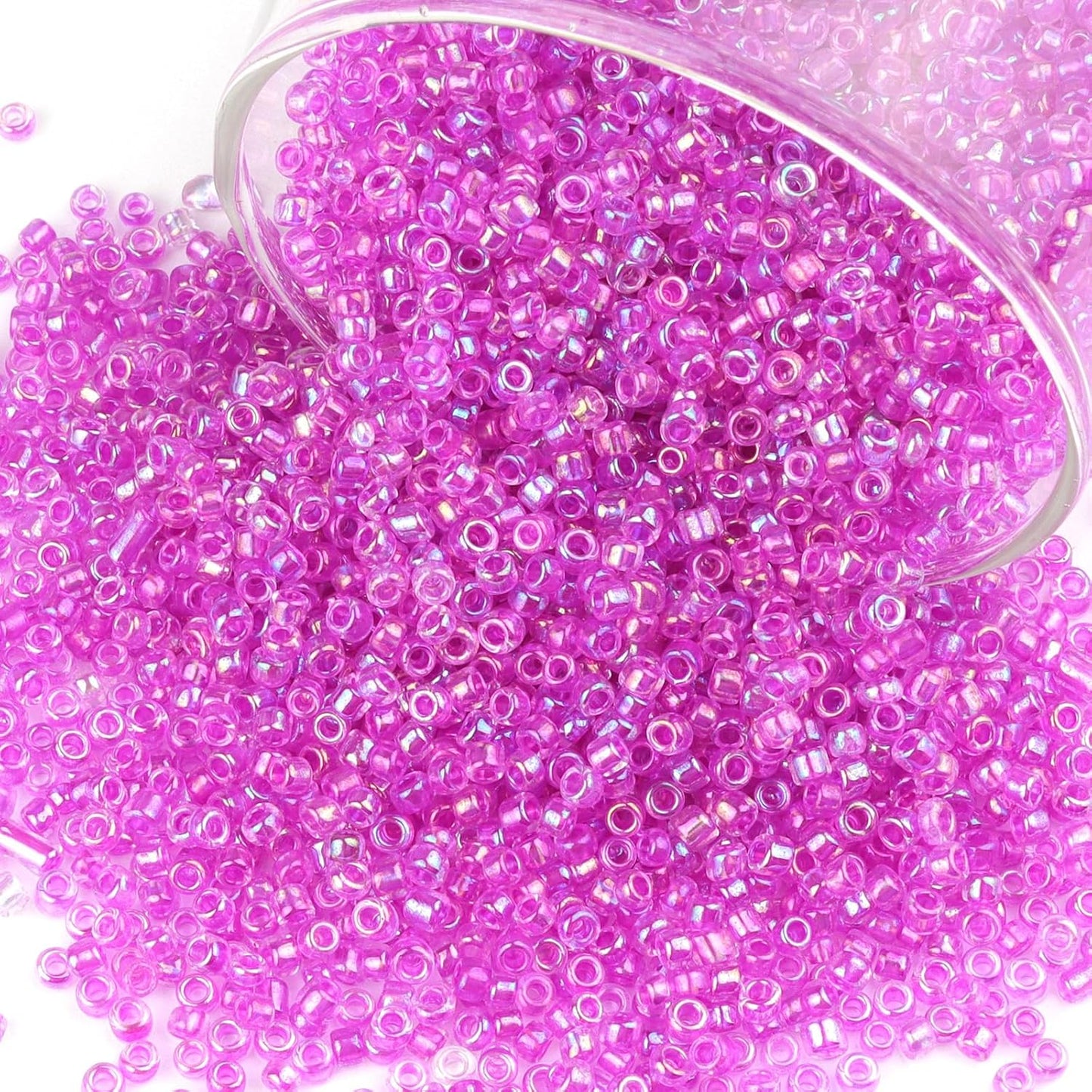 10100 Pcs Size 11/0 Glass Seed Beads, 2 mm Dark Green Small Mini Spacer Loose Pony Beads for Jewelry Making and DIY Crafts - Colors A