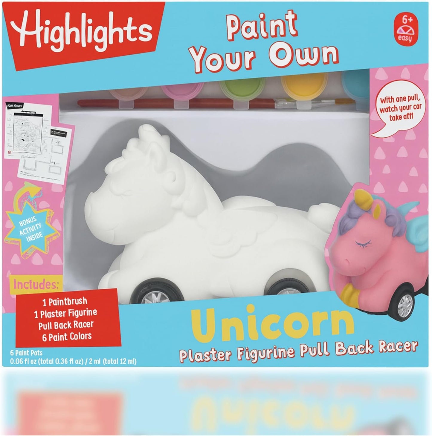 Highlights Paint Your Own Plaster Figurine & Activity Kits – DIY Art Sets with Figurines, Paints, Brush & Bonus Activities – Multiple Themes – Ages 6+