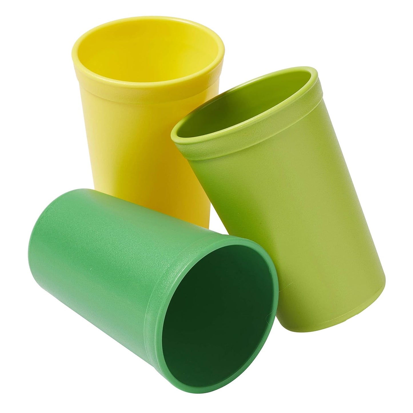 ECR4Kids My First Meal Pal Drinking Cups, Kids Plastic Tableware, Stackable And Dishwasher Safe, Stackable Tumblers For Baby, Toddler And Child Feeding, 3-Pack - Tropical