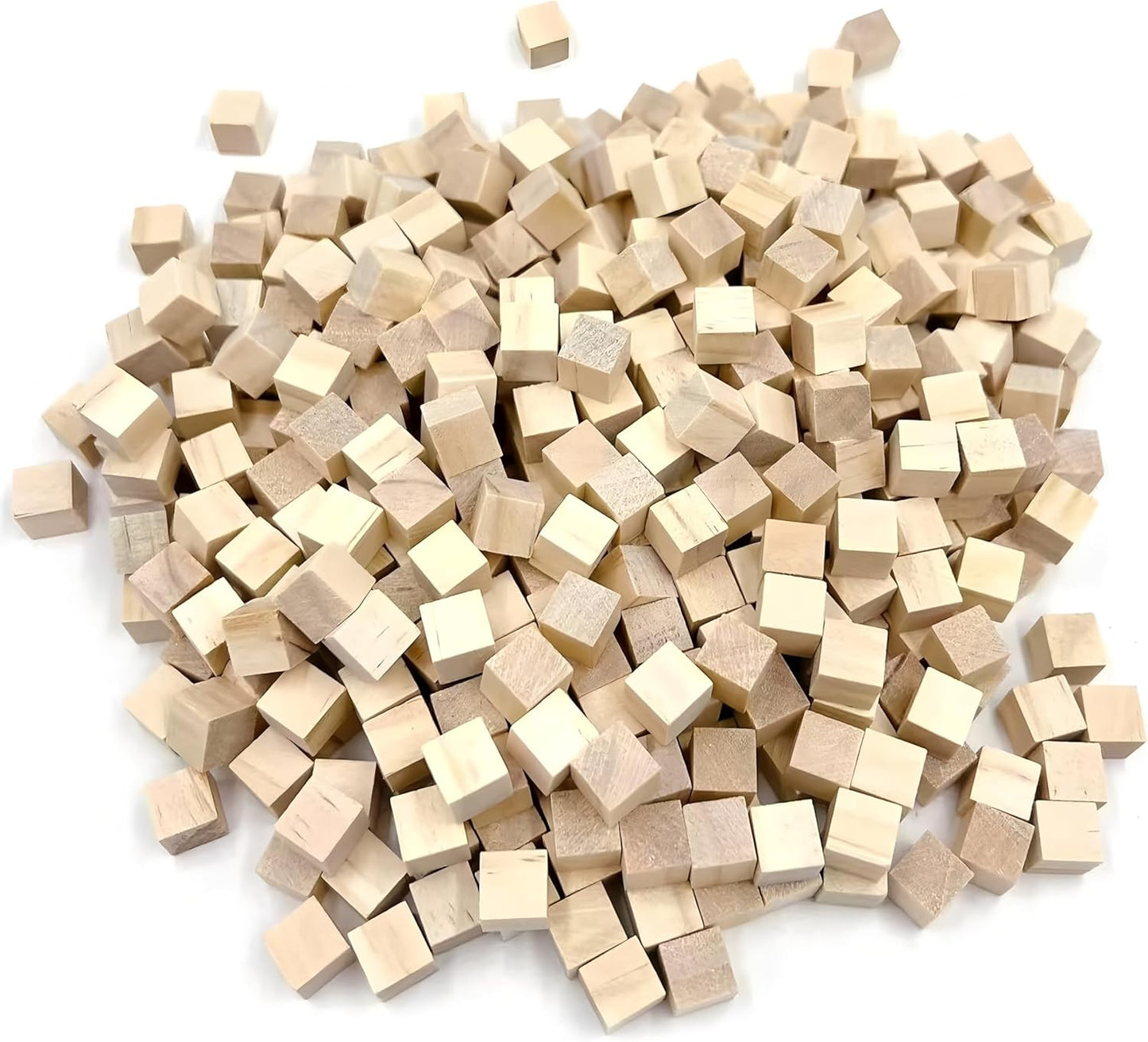 Wood Blocks for Crafts, Unfinished Wood Cubes, 2 Inch Natural Wooden Blocks, Pack of 8 Wood Square Blocks, Wooden Cubes for Arts and Crafts and DIY Projects