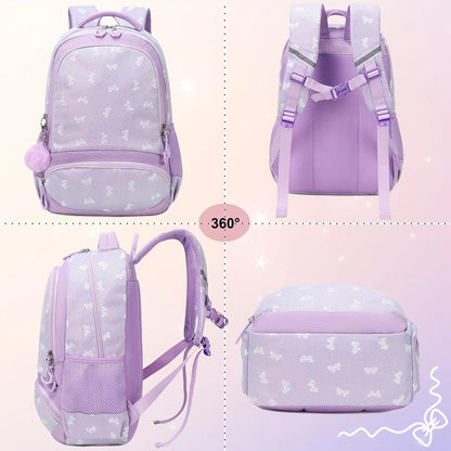 Girls Backpack for Elementary Unicorn Backpack Kids Backpack School Bookbag for Girls 3 in 1 Set Back to School