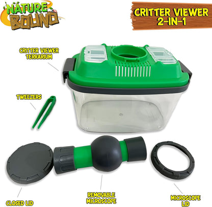 Nature Bound Bug Catcher Critter Barn Habitat | Bug Catcher Kit for Kids | Outdoor Nature Exploration Toys | Indoor/Outdoor Insect Collecting with Light Kit | STEM Toy for Boys & Girls Ages 3+