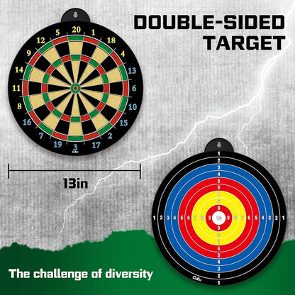 Dart Board - 12pcs Magnetic Darts - Excellent Indoor Game and Party Games - Gifts for 5 6 7 8 9 10 11 12 Year Old Boy Kids