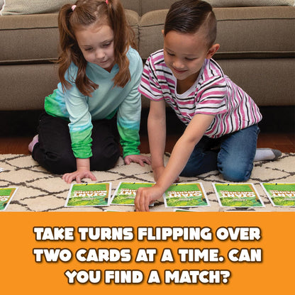 Giant Matching Game Baby Animals - Summer Toys - Game Night - Travel Games - Memory, Learning Game - Jumbo Playing Cards - Card Game for Kids and Adults -Ages 3+