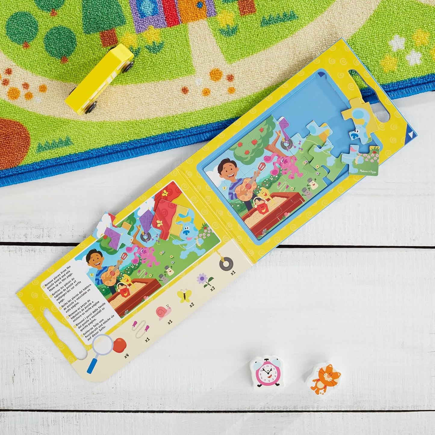 Melissa & Doug Blue's Clues & You! Take-Along Magnetic Jigsaw Puzzles (2 15-Piece Puzzles)