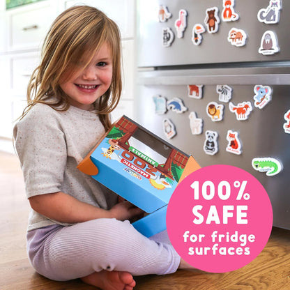 Curious Columbus Vehicles Fridge Magnets for Toddlers 1-3 Year Olds| Large Foam Refrigerator Magnets for Kids Baby and 3-5 Years Old | Magnetic ABC Learning | Educational Toys Babies to Preschool