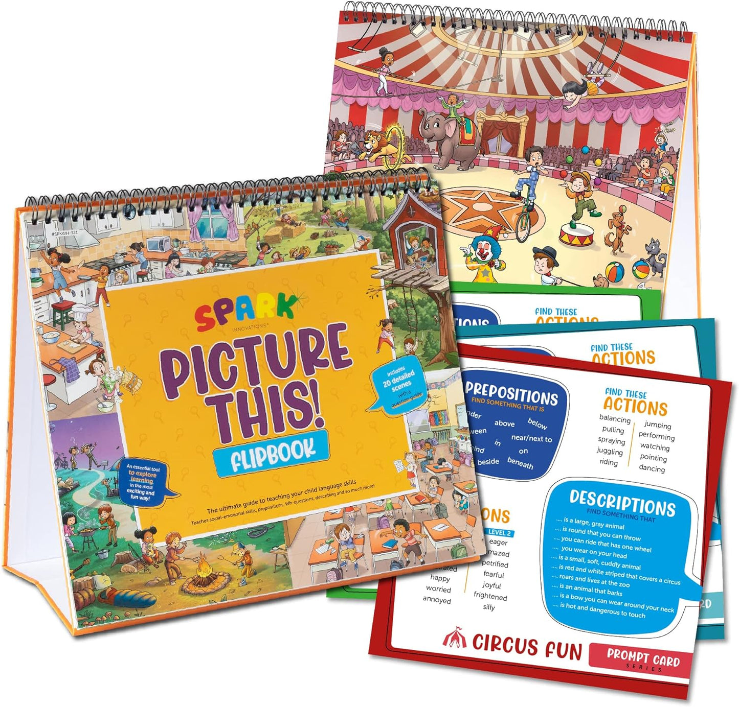 Picture Book and Emotion Cards, Picture Story Cards, Social Emotional Learning Activities, Autism Homeschooling, Educational Busy Book, Speech Therapy Materials (WH Question Flipbook)