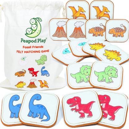 Felt Matching Game for Ages 2–4 – Soft and Safe for Ages 1+ – Montessori Memory Game – Sensory Flash Cards – Best Educational Gift for Ages 1–3 - Woodland Animal Theme
