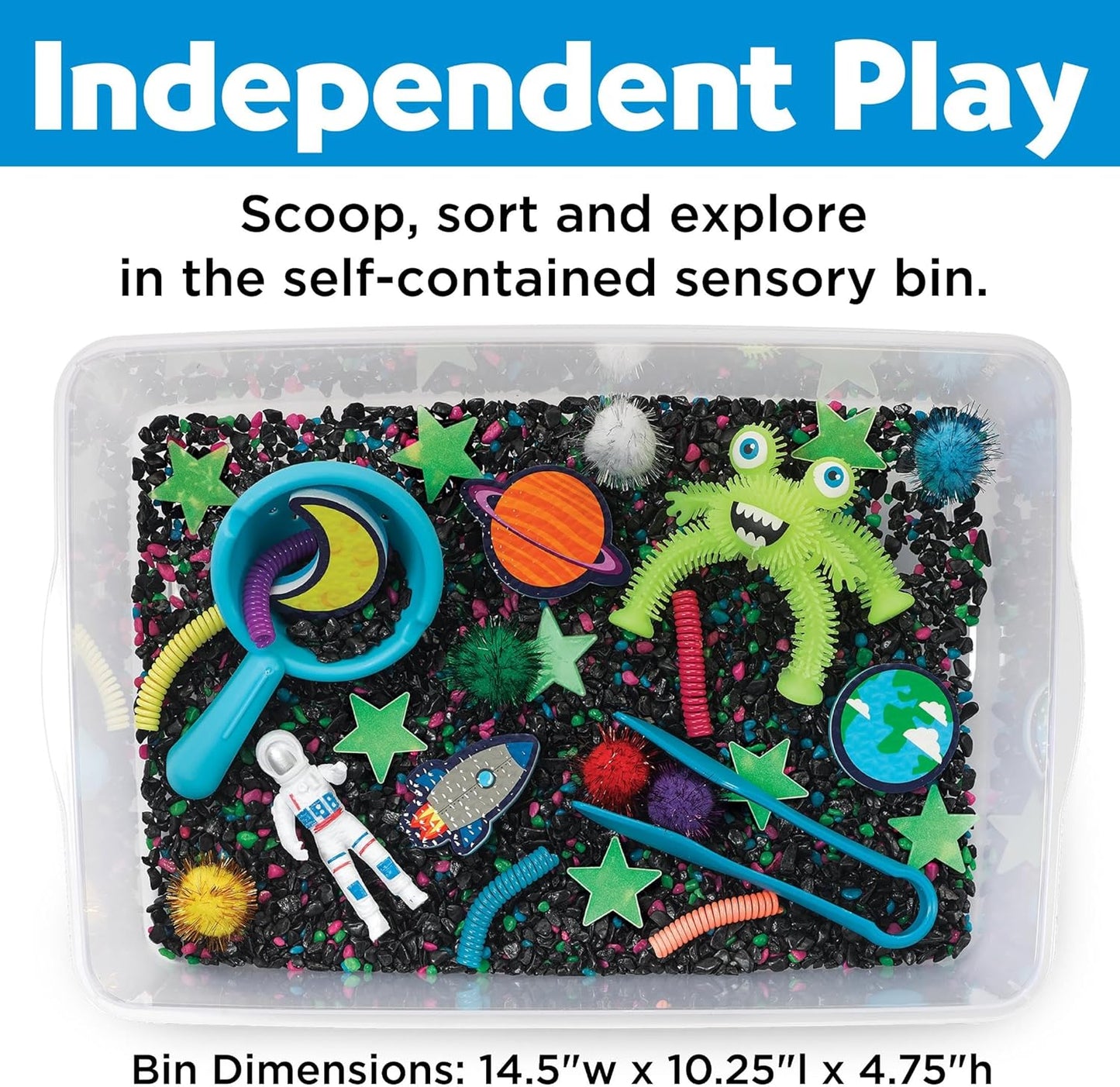 Creativity for Kids Sensory Bin: Dinosaur Dig - Toddler Sensory Toys, Sensory Bin Filler and Toddler Activities for Boys and Girls, Dinosaur Toys for Kids Ages 3-5+