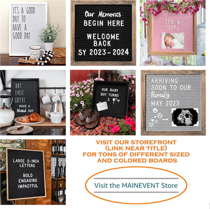 Skinny Felt Board Letters Only Set NO BOARD INCLUDED, Rae Inspired Font Farmhouse Decor Accessory, 2 Inch White Plastic Letters Numbers Symbols For Changeable Felt Letter Board Message Bulletin