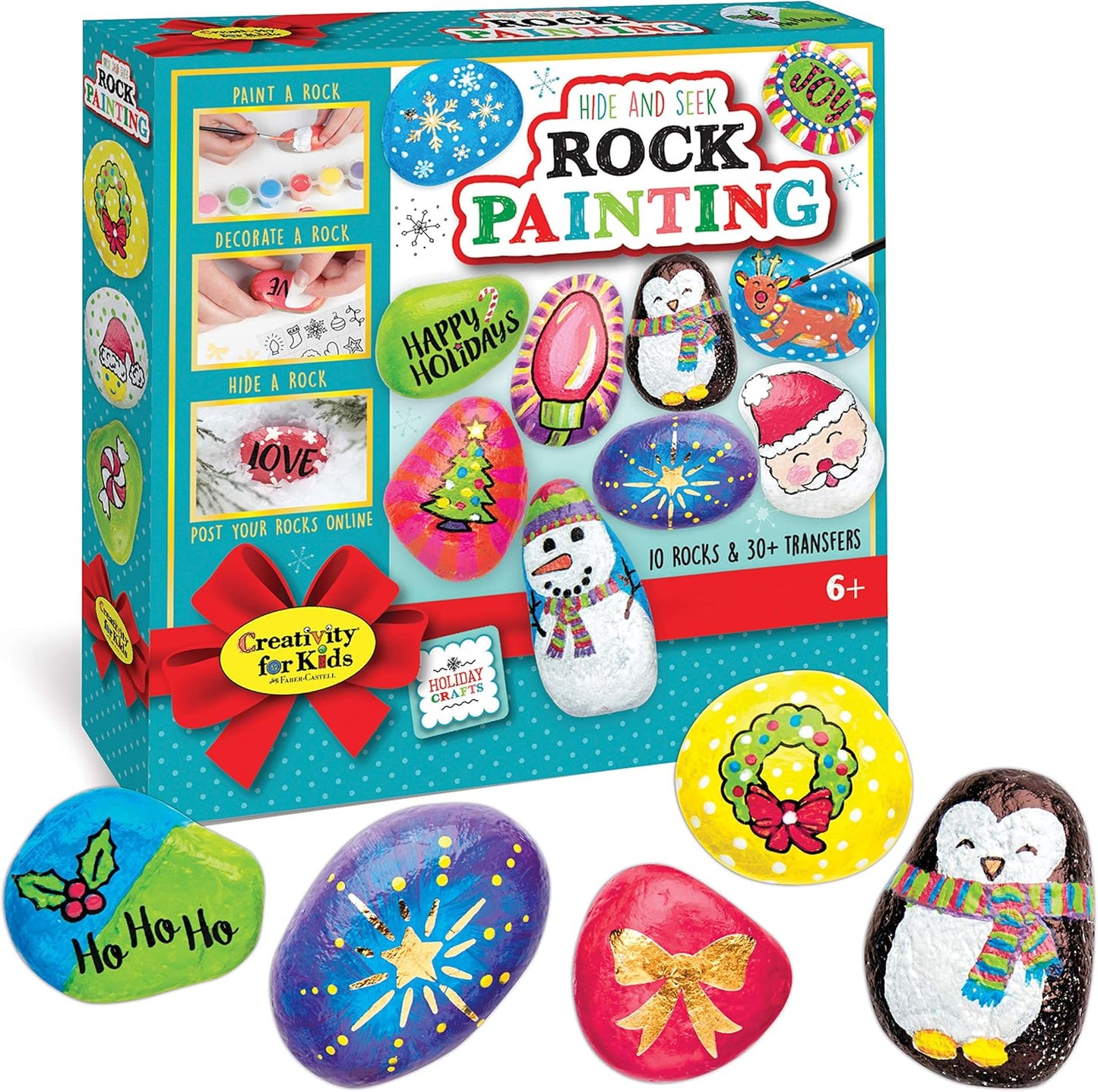 Creativity for Kids Rock Painting Kit - Glow in the Dark Rock Kit: Crafts for Kids, Painting Rocks Arts and Crafts, Kids Gift (Ages 6+)