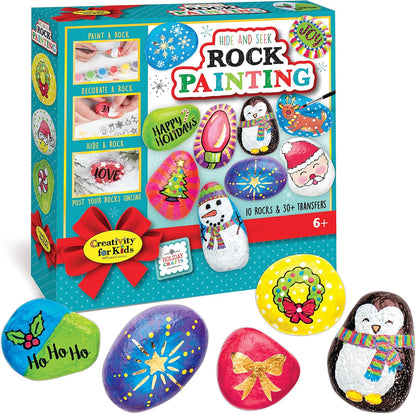 Creativity for Kids Rock Painting Kit - Glow in the Dark Rock Kit: Crafts for Kids, Painting Rocks Arts and Crafts, Kids Gift (Ages 6+)