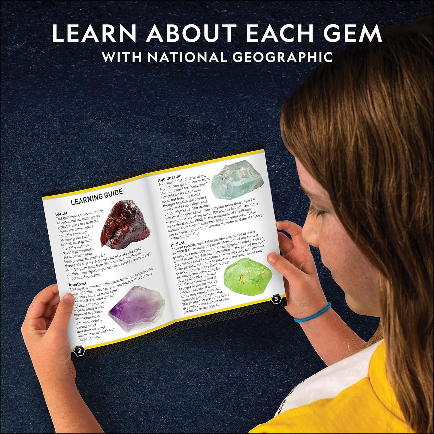 National Geographic Gigantic Gemstone Dig Kit – Excavate 100 Real Gems from a Giant Dig Brick, Gem Mining Kit for Kids, STEM Rock Collection Activity, Includes Tools & Learning Guide