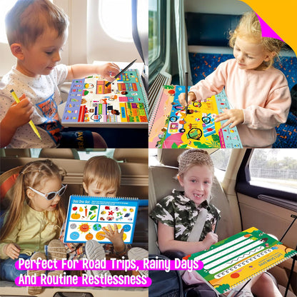 SpriteGru Dry Erase Mazes Game Pad, 30 Mazes Reusable & Erasable Book, Fun Brain Challenge Games Interesting Educational Toy and Learning Tool for Road Trip Airplane Travel