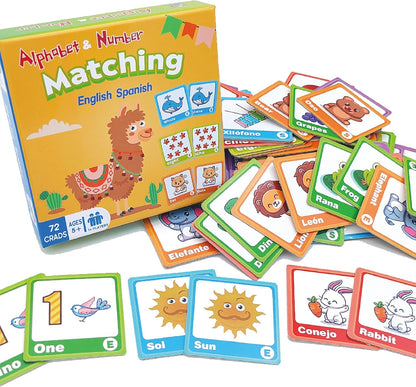 72 (36 Pairs) Bible Trivia Memory Matching Game with Poster and Online Trivia Language Learning Games for ESL and Language Immersion