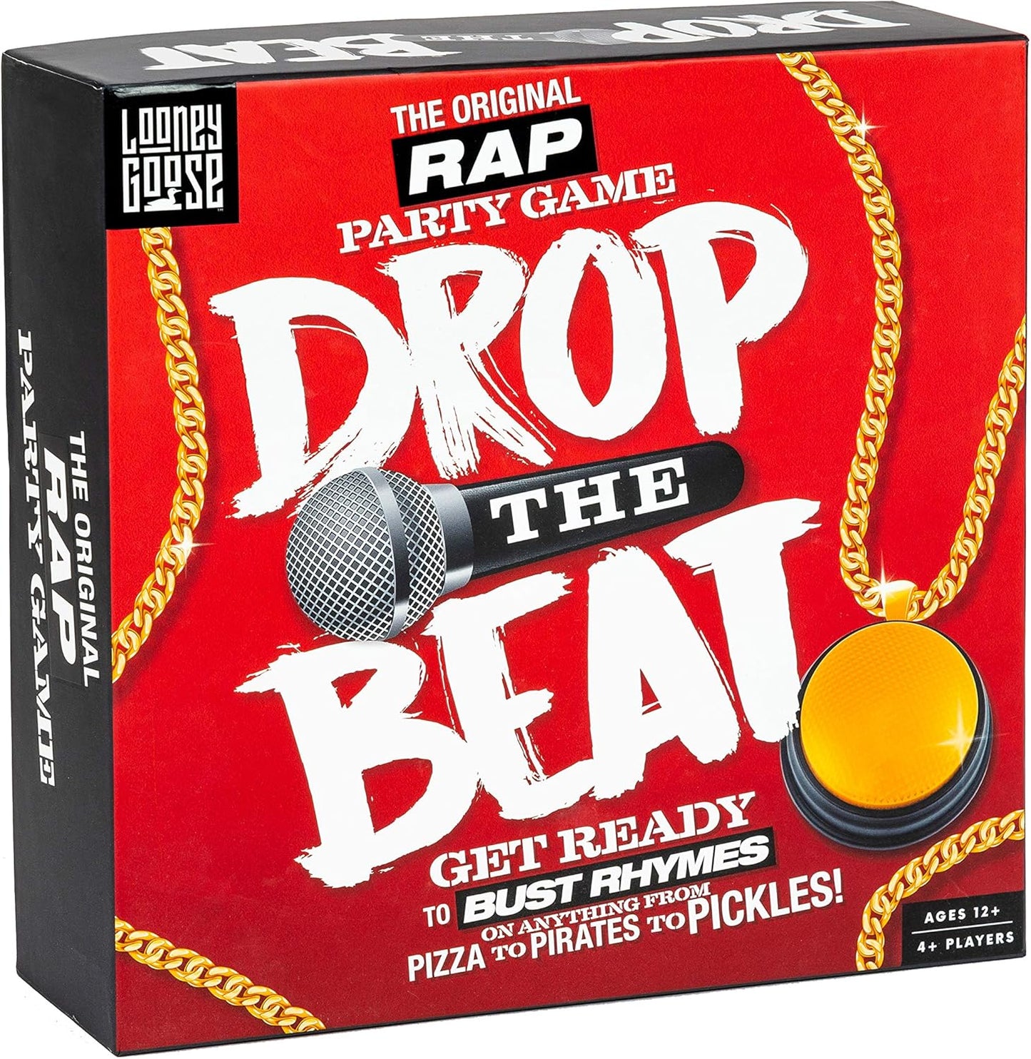 Professor PUZZLE Drop The Beat - The Original Rap Party Game - Rapping/Singing Buzzer Game for The Family by Looney Goose.