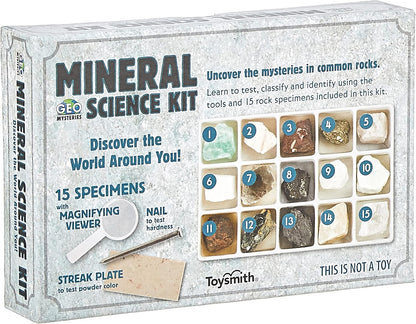 STEM Toy Rock Science Kit Geology Mineral Specimen For Kid Geologists