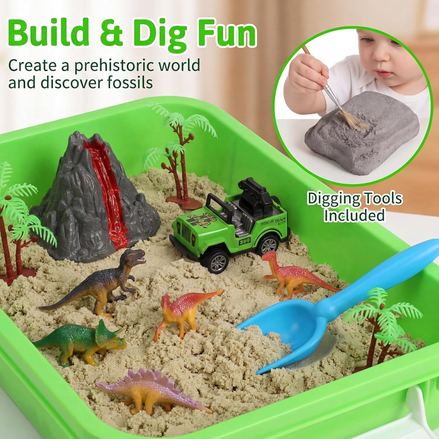 AGENTLAN Ocean Sensory Bin, Ocean Sensory Water Toys with Sea Animal for Toddlers Boys and Girls, Kids Toys Gift Sand Box for Age 3 4 5 6 7 8