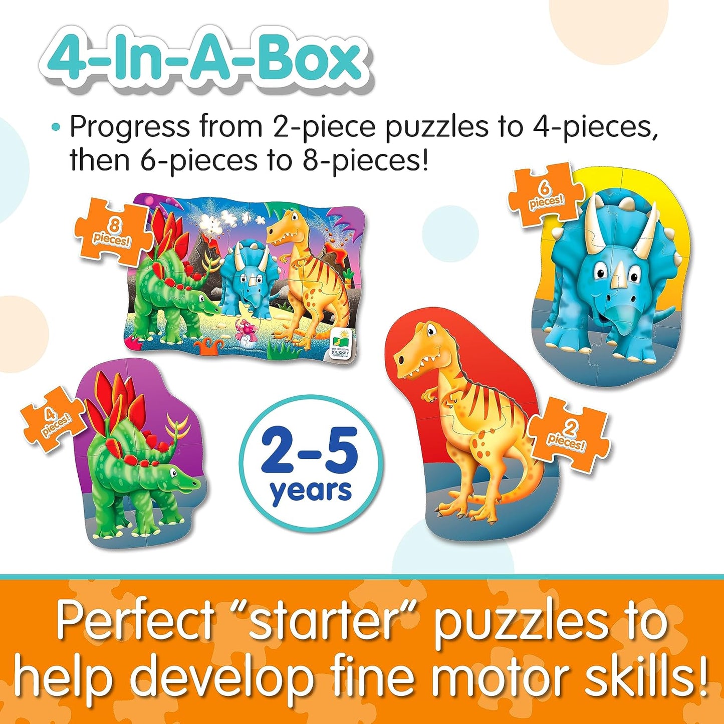The Learning Journey: My First Puzzle Sets 4-In-A-Box Farm – Farm-Themed Puzzle Sets - Educational Toddler Toys & Activities for Children Ages 2-5