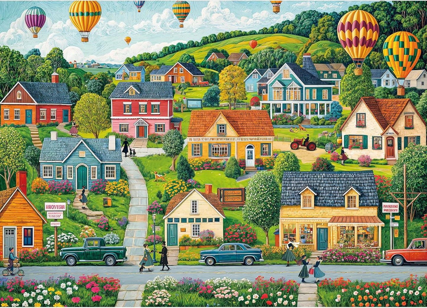 Puzzles for Adults 1000 Pieces,Seaview Campground Jigsaw Puzzle with 1:1 HD Poster, Perfect Interlocking No Dust, Stress Relief Ideal Gift for Family Games