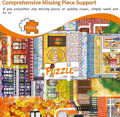 Puzzles for Adults 1000 Pieces,Seaview Campground Jigsaw Puzzle with 1:1 HD Poster, Perfect Interlocking No Dust, Stress Relief Ideal Gift for Family Games