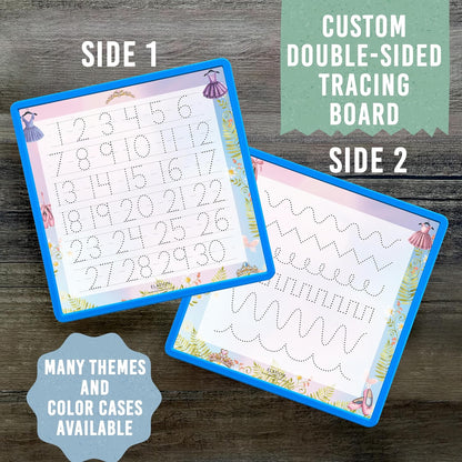 Kid's Name Tracing Board | Dry Erase Letter Tracing | Reusable Writing Practice Board | Personalized | Ballet Theme