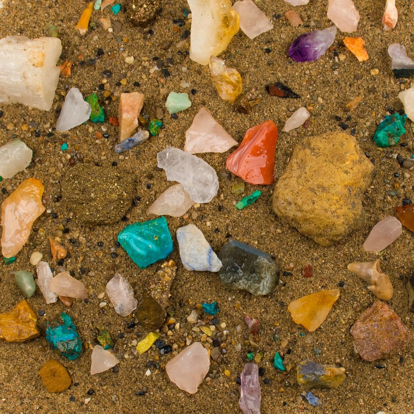 Boone's Mill Gemstone Paydirt | 5 Pounds | Gem Mining Rough Stone Mix | Rock Fossil ID Guide