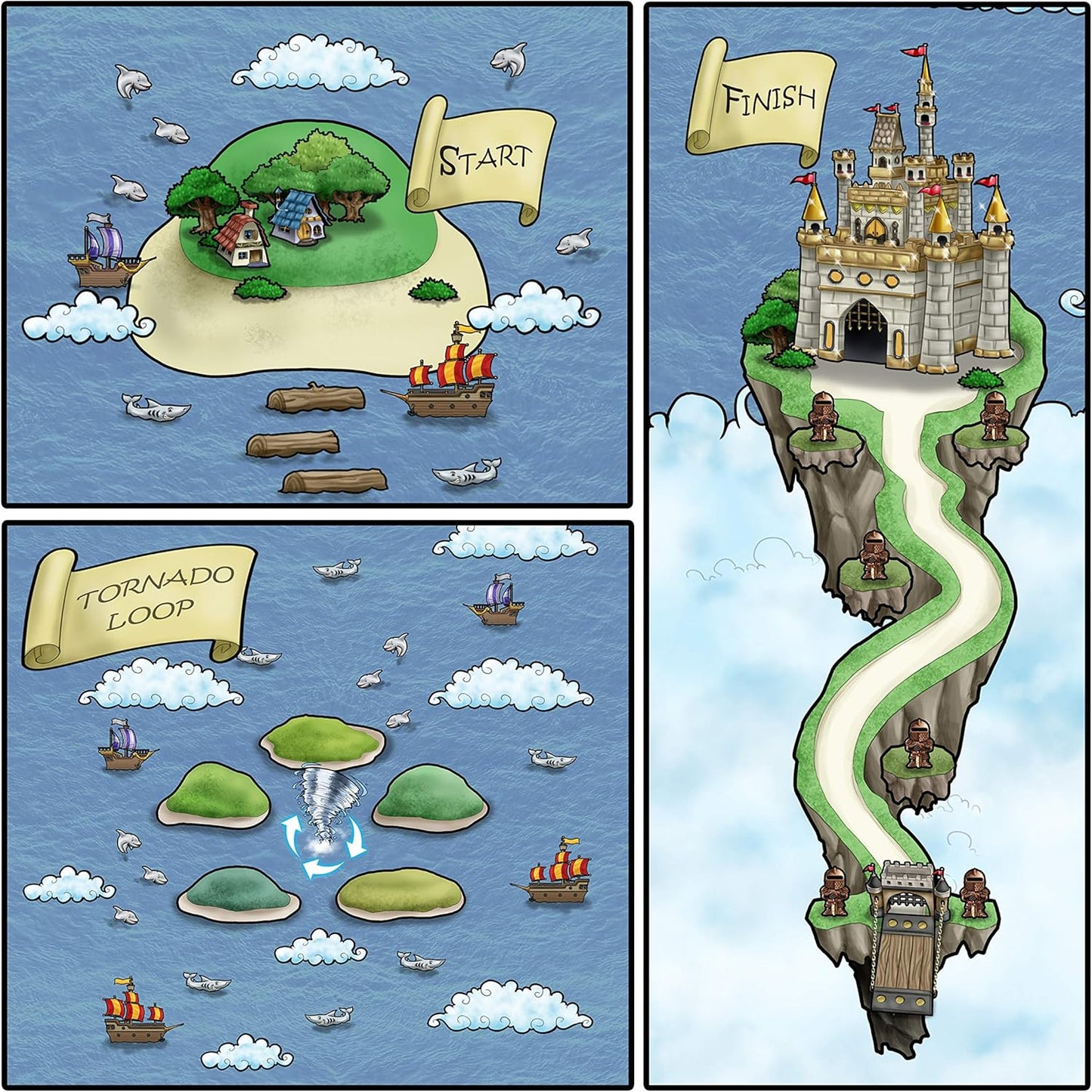 Mathemagical World - Addition & Subtraction Math Board Game for Kids, 2-4 players, Ages 5+ and Perfect for Homeschool, Kindergarten, Pre-k, and Gifted & Talented Prep