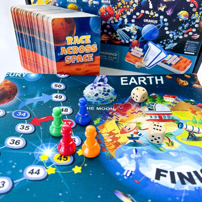 QUOKKA Board Games for Kids 8-12 - Family Games for Kids and Adults - Journey Across the World Card Game Ages 5-9 - Learn Capitals, Flags, Facts, and Map Locations with 195 World Map Cards