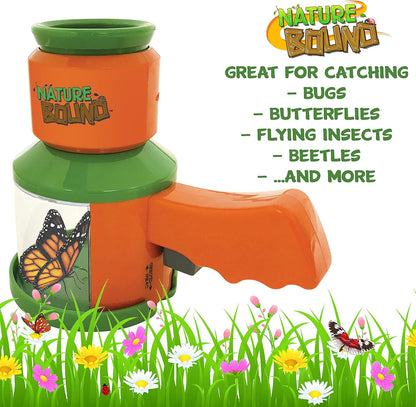Nature Bound Bug Catcher and Viewer for Outdoor Exploration of Insects - Includes Handy Trigger Design - for Boys and Girls Medium