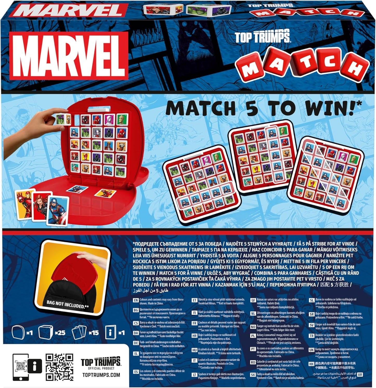 Top Trumps Match Game Marvel Heroes - Family Board Games for Kids and Adults - Learnin Matching and Memory Game - for Two Player for 4 Years-Old and up