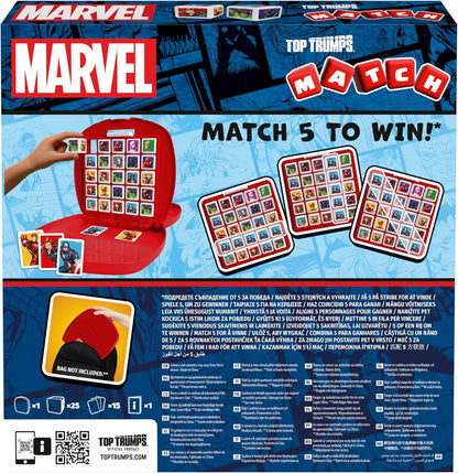 Top Trumps Match Game Marvel Heroes - Family Board Games for Kids and Adults - Learnin Matching and Memory Game - for Two Player for 4 Years-Old and up