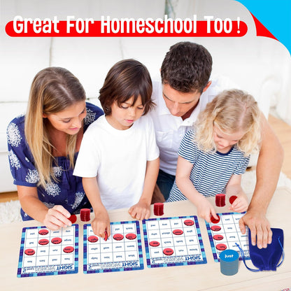 SpriteGru Multiplication & Division Bingo Game, 480 Math Problems, 2 Educational Math Board Game for Kindergarten and Preschool Kids 4-8, Perfect for Classroom & At Home (Up to 25 Players)